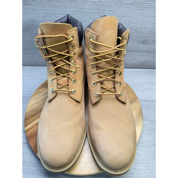 Timberland Waterproof Work Boots Tan Nubuck Size 13 Men’s